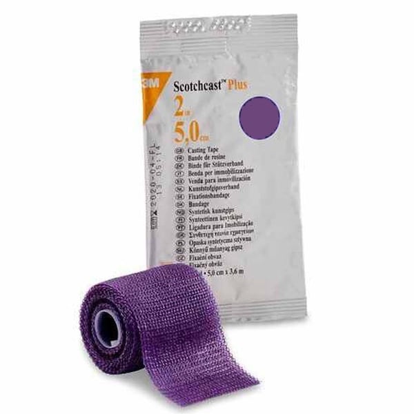 3M Scotchcast Cast Tape 2 Inch X 12 Foot Fiberglass / Resin Purple, 10PK 82002U - main